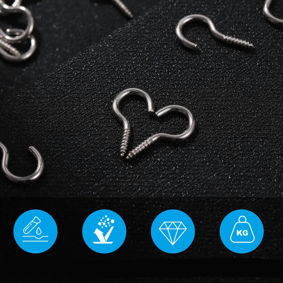 100 Pcs Screw Hook Hanging Ceiling Hooks Screw Hooks Cup Hooks Screw